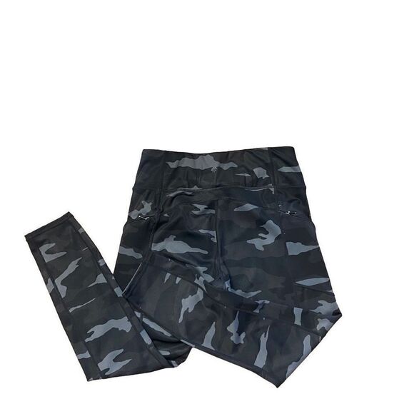 Athleta camo contender 7/8 leggings tights black & grey - Picture 5 of 16